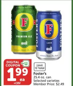 Vons Foster's offer