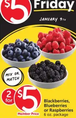 Vons Blackberries, Blueberries or Raspberries offer