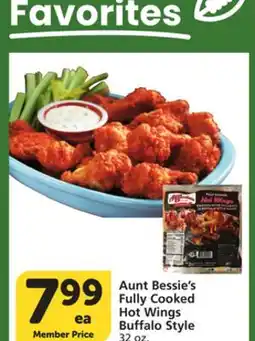 Vons Aunt Bessie's Fully Cooked Hot Wings Buffalo Style offer