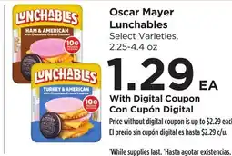 Food 4 Less Oscar Mayer Lunchables offer