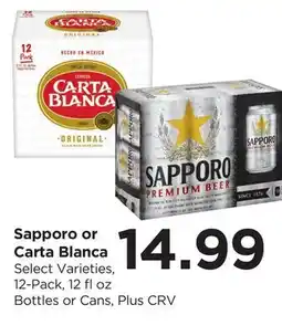 Food 4 Less Sapporo or Carta Blanca offer
