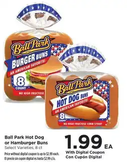 Food 4 Less Ball Park Hot Dog or Hamburger Buns offer