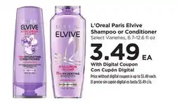 Food 4 Less L'Oreal Paris Elvive Shampoo or Conditioner offer