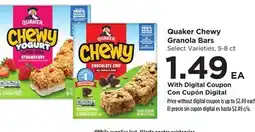 Food 4 Less Quaker Chewy Granola Bars offer