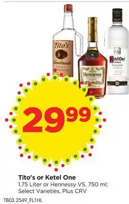 Food 4 Less Tito's or Ketel offer
