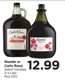 Food 4 Less Riunite or Carlo Rossi offer