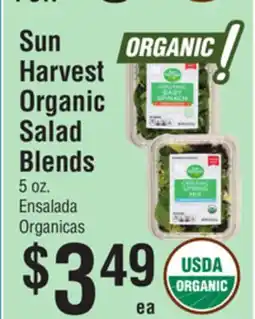 Smart & Final Sun Harvest Organic Salad Blends offer