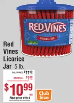 Smart & Final Red Vines Licorice Jar offer