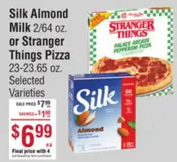Smart & Final Silk Almond Milk or Stranger Things Pizza offer