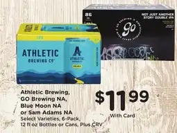 Ralphs Athletic Brewing, GO Brewing NA, Blue Moon NA or Sam Adams NA offer