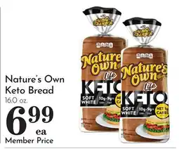 Pavilions Nature's Own Keto Bread offer