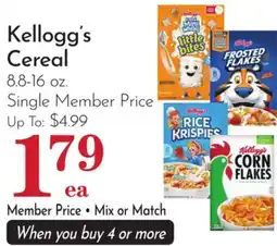 Pavilions Kellogg's Cereal offer