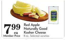 Pavilions Red Apple Naturally Good Kosher Cheese offer