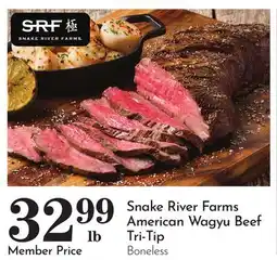 Pavilions Snake River Farms American Wagyu Beef Tri-Tip offer
