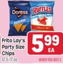 Tony’s Fresh Market Frito Lay's Party Size Chips offer