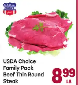 Tony’s Fresh Market USDA Choice Family Pack Beef Thin Round Steak offer