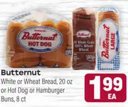 Tony’s Fresh Market Butternut White Wheat Bread, 20 oz or Hot Dog or Hamburger, 8 ct offer