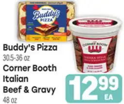 Tony’s Fresh Market Buddy's Pizza 30.5-36 oz Corner Booth Italian Beef & Gravy 48 oz offer