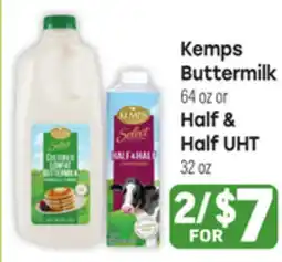 Tony’s Fresh Market Kemps Buttermilk 64 oz or Half & Half UHT 32 oz offer
