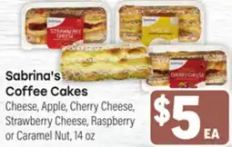 Tony’s Fresh Market Sabrina's Coffee Cakes offer