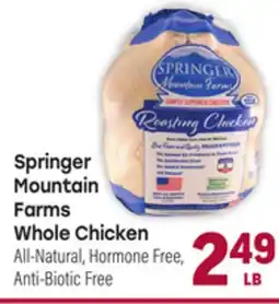 Tony’s Fresh Market Springer Mountain Farms Whole Chicken offer