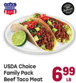 Tony’s Fresh Market USDA Choice Family Pack Beef Taco Meat offer