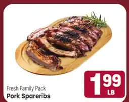 Tony’s Fresh Market Pork Spareribs offer