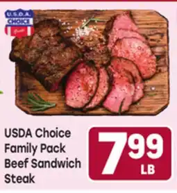 Tony’s Fresh Market USDA Choice Family Pack Beef Sandwich Steak offer