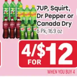 Tony’s Fresh Market 7UP, Squirt, Dr Pepper or Canada Dry offer