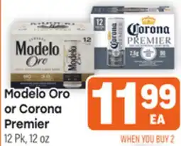 Tony’s Fresh Market Modelo Oro or Corona Premier offer