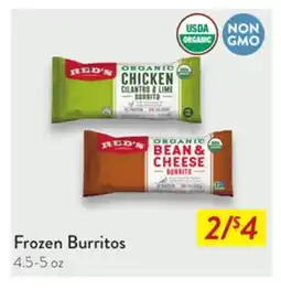 Fresh Thyme Frozen Burritos offer