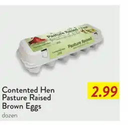 Fresh Thyme Contented Hen Pasture Raised Brown Eggs offer