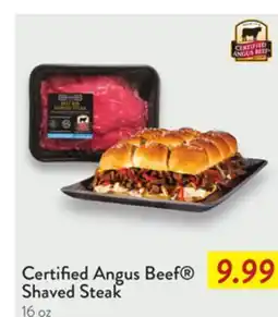 Fresh Thyme Certified Angus Beef Shaved Steak offer