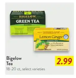 Fresh Thyme Bigelow Tea offer