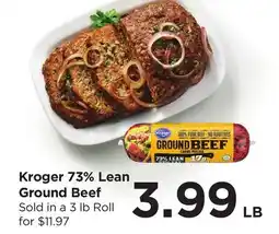 Food 4 Less Kroger 73% Lean Ground Beef offer