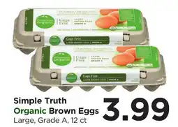 Food 4 Less Simple Truth Organic Brown Eggs offer
