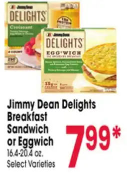 Jewel-Osco Jimmy Dean Delights Breakfast Sandwich or Eggwich offer