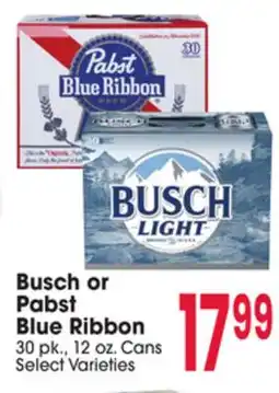Jewel-Osco Busch or Pabst Blue Ribbon offer