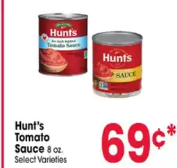 Jewel-Osco Hunt's Tomato Sauce offer