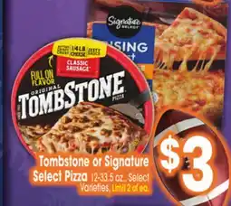 Jewel-Osco Tombstone or Signature Select Pizza offer