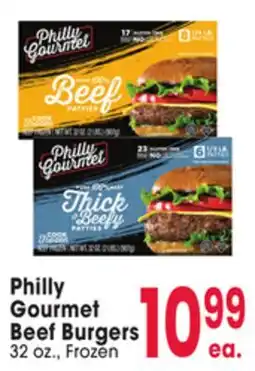 Jewel-Osco Philly Gourmet Beef Burgers offer