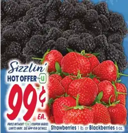 Jewel-Osco Strawberries 1 lb. or Blackberries 6 oz offer