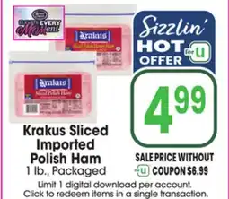 Jewel-Osco Krakus Sliced Imported Polish Ham offer