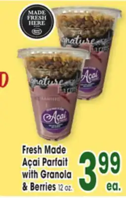 Jewel-Osco Fresh Made Açai Parfait with Granola & Berries offer
