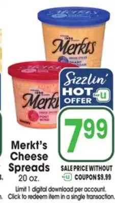 Jewel-Osco Merkt's Cheese Spreads offer