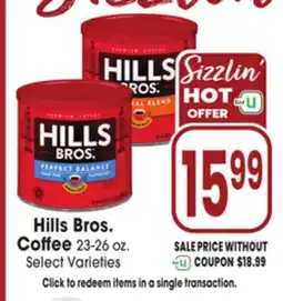 Jewel-Osco Hills Bros. Coffee offer