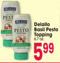 Jewel-Osco Delallo Basil Pesto Topping offer