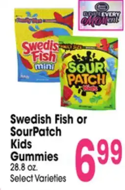 Jewel-Osco Swedish Fish or SourPatch Kids Gummies offer