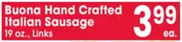 Jewel-Osco Buona Hand Crafted Italian Sausage offer