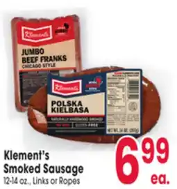 Jewel-Osco Klement's Smoked Sausage offer